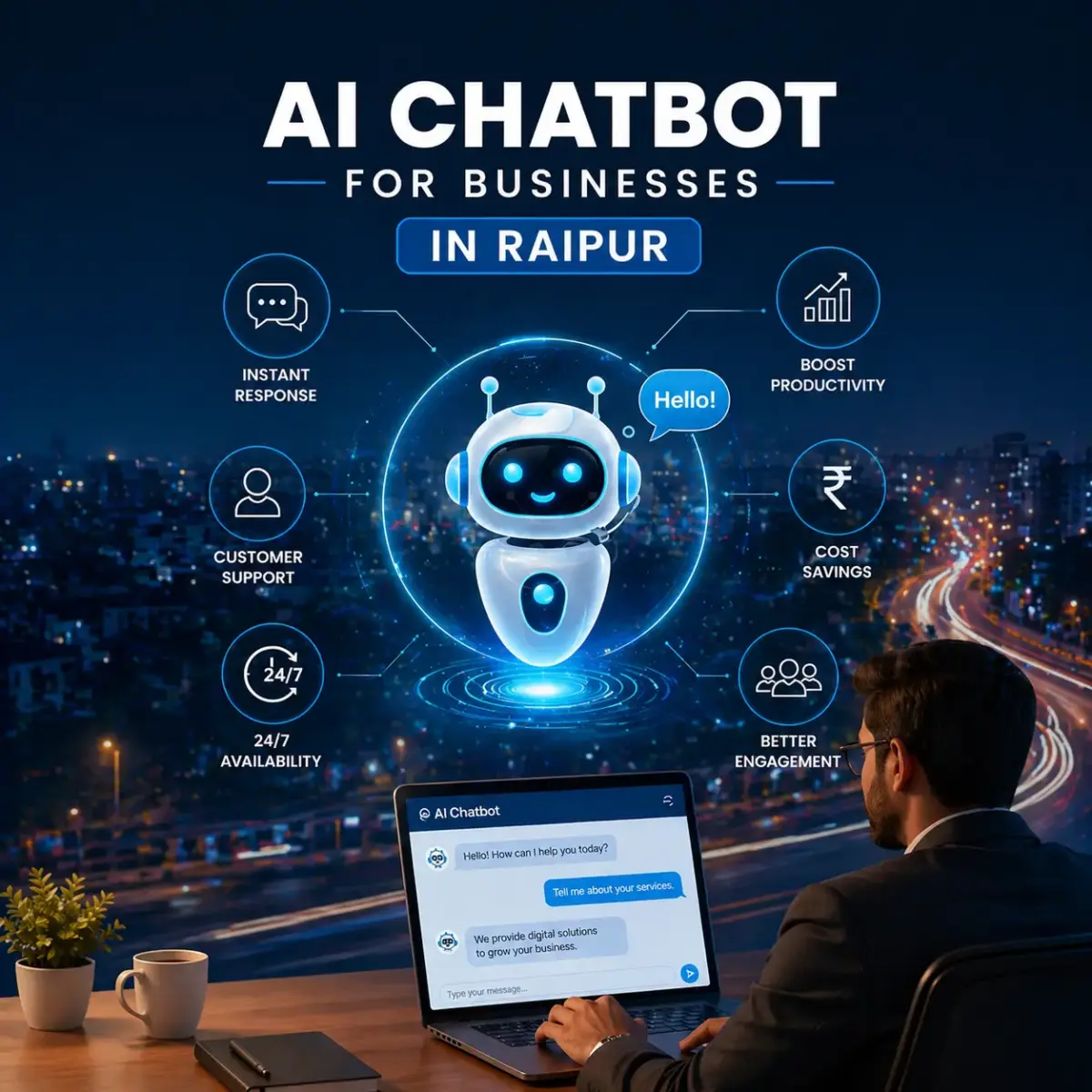 AI Chatbot for Businesses in Raipur | Developer box